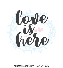 Calligraphy postcard or poster graphic design typography element. Hand written vector style, Love romantic lettering set. 