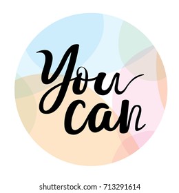 Calligraphy postcard or poster graphic design typography element. You can hand drawn calligraphy lettering