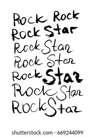 calligraphy rock star