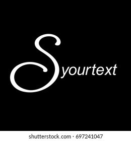 Calligraphy S logotype VECTOR