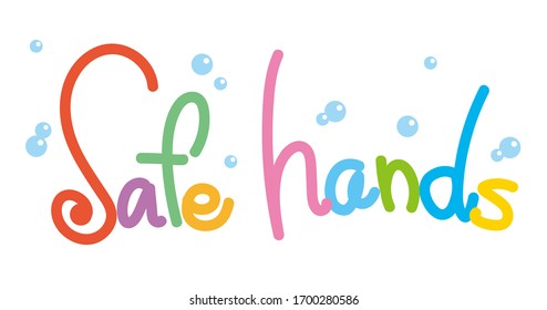 Calligraphy of safe hands - Social network keyword