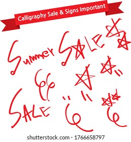 Calligraphy Sale & Signs Important