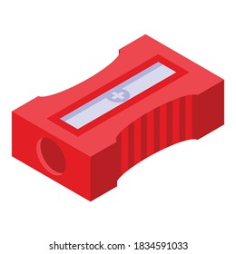 Calligraphy sharpener icon. Isometric of calligraphy sharpener vector icon for web design isolated on white background