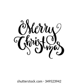Calligraphy sign Merry Christmas