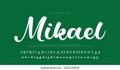 Calligraphy Signature Font Handwritten script brush font type for logotypes