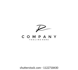 Calligraphy Signature Letter D Logotype