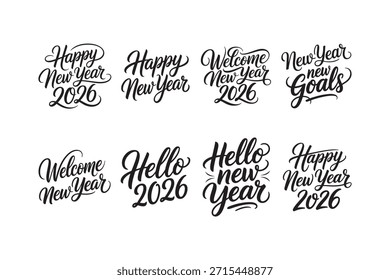 Calligraphy Stylish Vector – Happy New Year 2026
Elegant hand-lettered calligraphy vector featuring the text “Happy New Year”. Perfect for T-shirts, greeting cards, posters, mugs, pillows, and festive prints. Ideal for New Year celebrations, print-on-demand products, and creative design projects. Clean, scalable vector for high-quality digital and print use.
