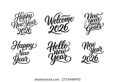 Calligraphy Stylish Vector – Happy New Year 2026
Elegant hand-lettered calligraphy vector featuring the text “Happy New Year”. Perfect for T-shirts, greeting cards, posters, mugs, pillows, and festive prints. Ideal for New Year celebrations, print-on-demand products, and creative design projects. Clean, scalable vector for high-quality digital and print use.
