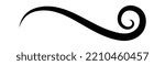 Calligraphy Swirl Decorative Design Element