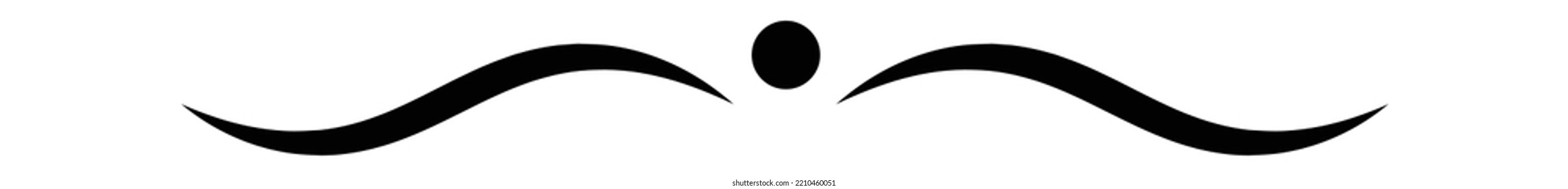 Calligraphy Swirl Decorative Design Element