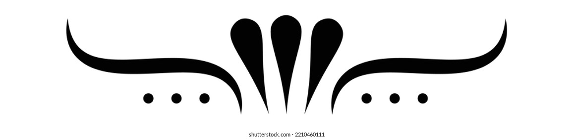 Calligraphy Swirl Decorative Design Element