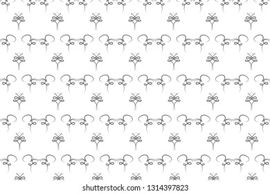 Calligraphy swirls pattern background - illustration, vector.