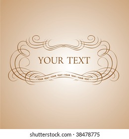 Cartel de texto de caligrafía. Ilustración vectorial.