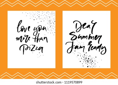 Calligraphy text for t-shirt women design, feminine internet shop. Curve lettering for original collection, fashion brand. Hand sketched banner, print or decor for souvenir goods, phone case, label