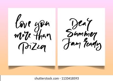Calligraphy text for t-shirt women design, feminine internet shop. Curve lettering for original collection, fashion brand. Hand sketched banner, print or decor for souvenir goods, phone case, label