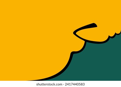 calligraphy that says thank you in Arabic with a separate color background