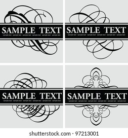 Calligraphy Title Quad