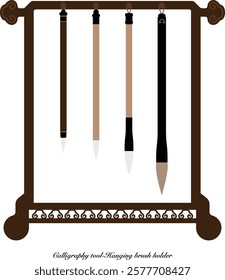 Calligraphy tool-Hanging brush holder items