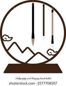 Calligraphy tool-Hanging brush holder items