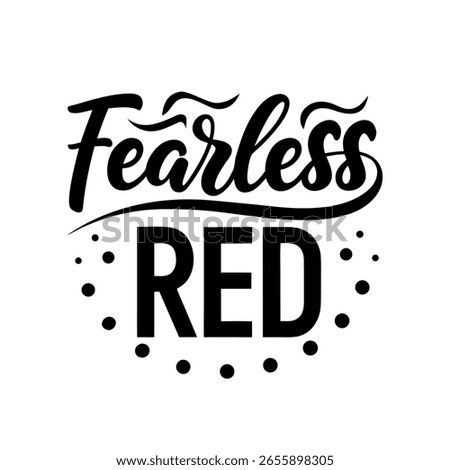 Calligraphy Typography Design with the Word Fearless Suitable for Posters and Invitations