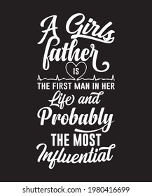 Calligraphy Typography father's day t shirt design