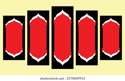 calligraphy wall canvas border design