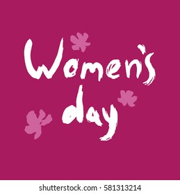 Calligraphy woman's day