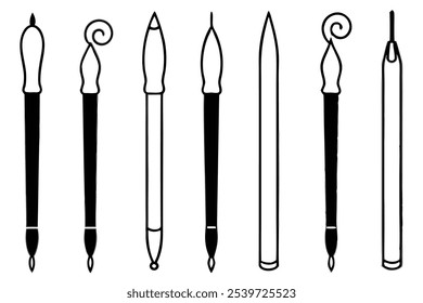 Calligraphy Writing Line Art Elegant Script Design