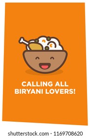 Calling All Biryani Lovers Poster Design
