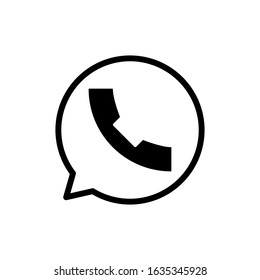 calling bubble icon template illustration design vector