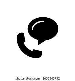 calling bubble icon template illustration design vector