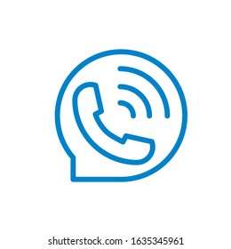 calling bubble icon template illustration design vector
