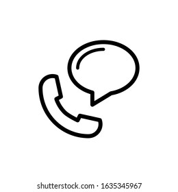 calling bubble icon template illustration design vector