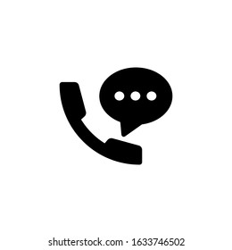calling bubble icon vector template illustration design