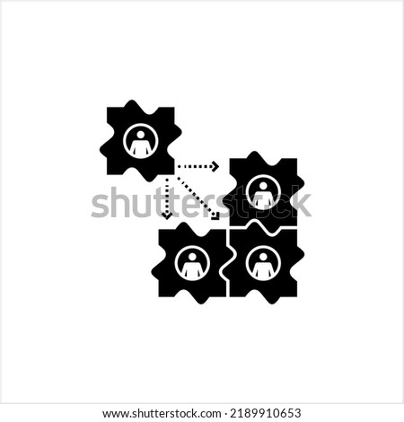 Calling Business Partners Icon, Tele Calling, Contacting Business Associates Via Phone Vector Art Illustration