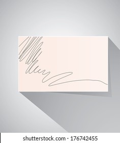Calling card of art manager. Vector illustration.