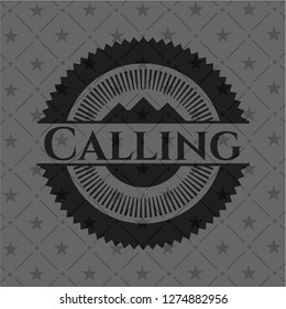 Calling dark emblem. Retro