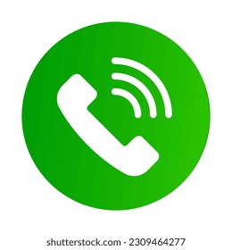 Calling icon. Call icon. Telephone reception. Vector.