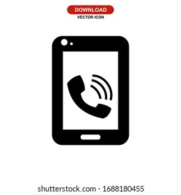 calling icon or logo isolated sign symbol vector illustration - high quality black style vector icons
