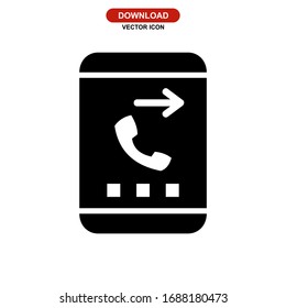 calling icon or logo isolated sign symbol vector illustration - high quality black style vector icons
