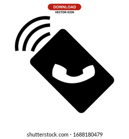 icono de llamada o logotipo símbolo de signo aislado ilustración vectorial ilustración vectorial de alta calidad estilo negro iconos vectoriales
