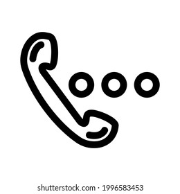 icono de llamada o logotipo símbolo de signo aislado ilustración vectorial de alta calidad estilo negro iconos vectoriales
