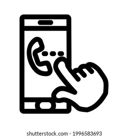 calling icon or logo isolated sign symbol vector illustration - high quality black style vector icons

