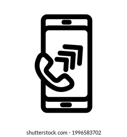 calling icon or logo isolated sign symbol vector illustration - high quality black style vector icons
