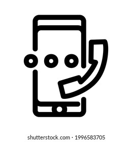 calling icon or logo isolated sign symbol vector illustration - high quality black style vector icons
