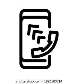icono de llamada o logotipo símbolo de signo aislado ilustración vectorial de alta calidad estilo negro iconos vectoriales
