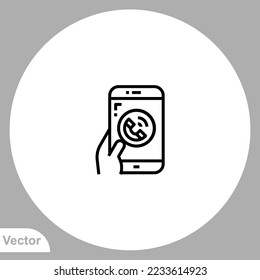Calling icon sign vector,Symbol, logo illustration for web and mobile