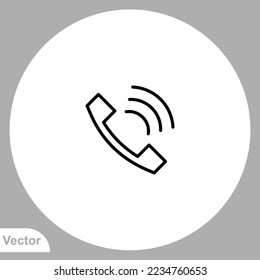 Calling icon sign vector,Symbol, logo illustration for web and mobile