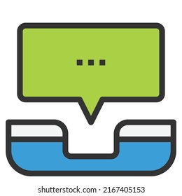 CALLING Icon Vector Business Symbol  