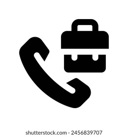 calling interview icon. vector glyph icon for your website, mobile, presentation, and logo design.